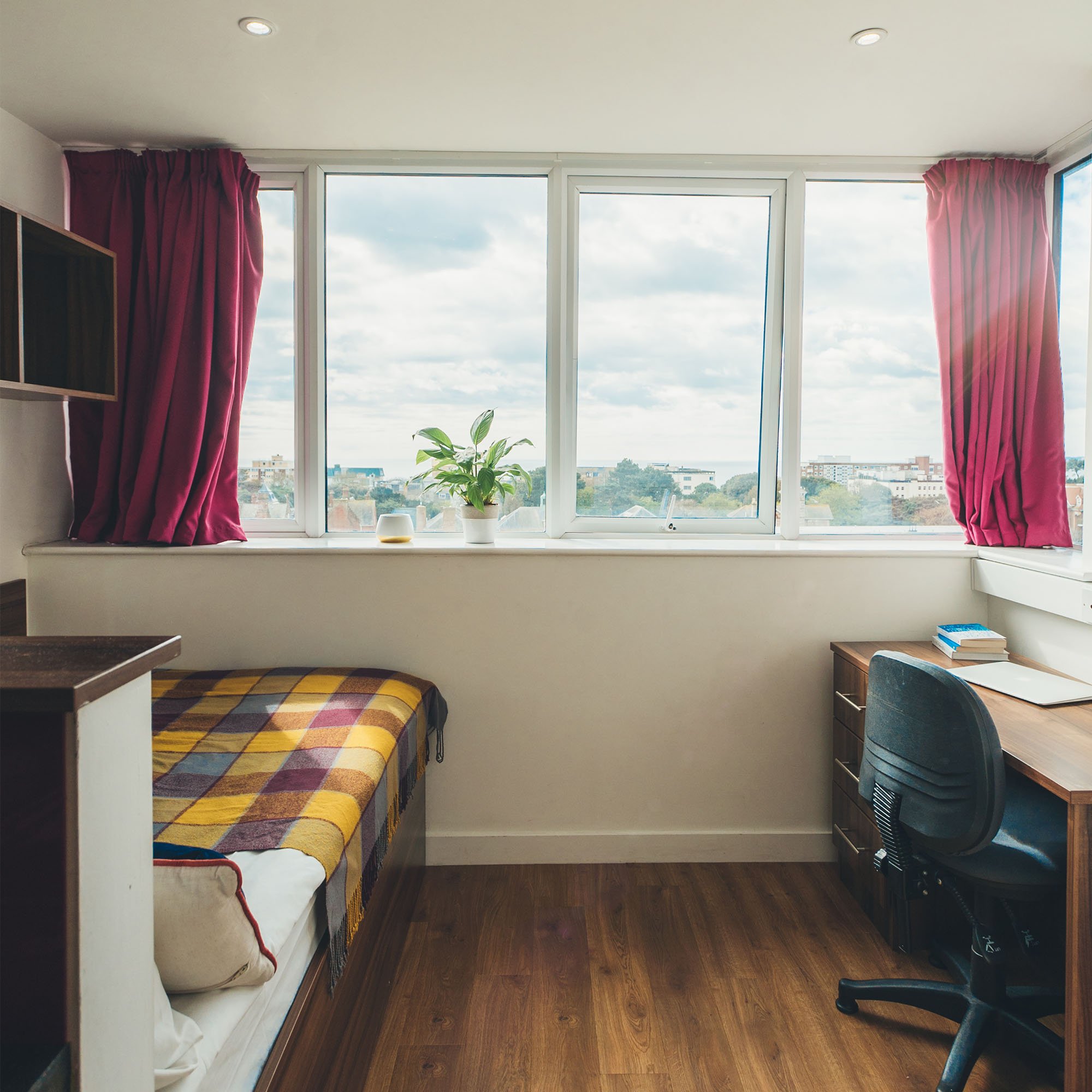 silver studio bedroom